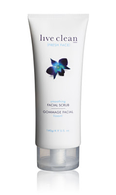 live clean fresh face smoothing facial scrub