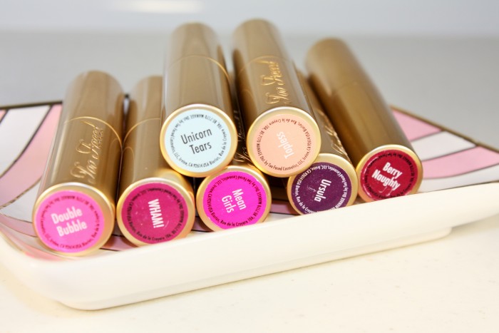 Too Faced La Crème Color Drenched Lipstick Review (New Spring 2016 Shades)