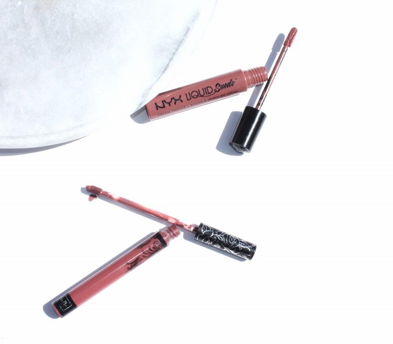 Kat Von D Lolita vs NYX Liquid Suede Soft Spoken Comparison