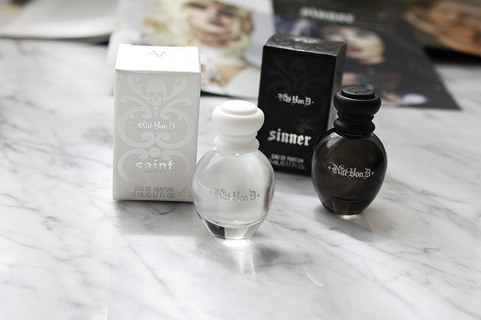 FIRST IMPRESSION OF KAT VON D SAINT AND SINNER FRAGRANCES