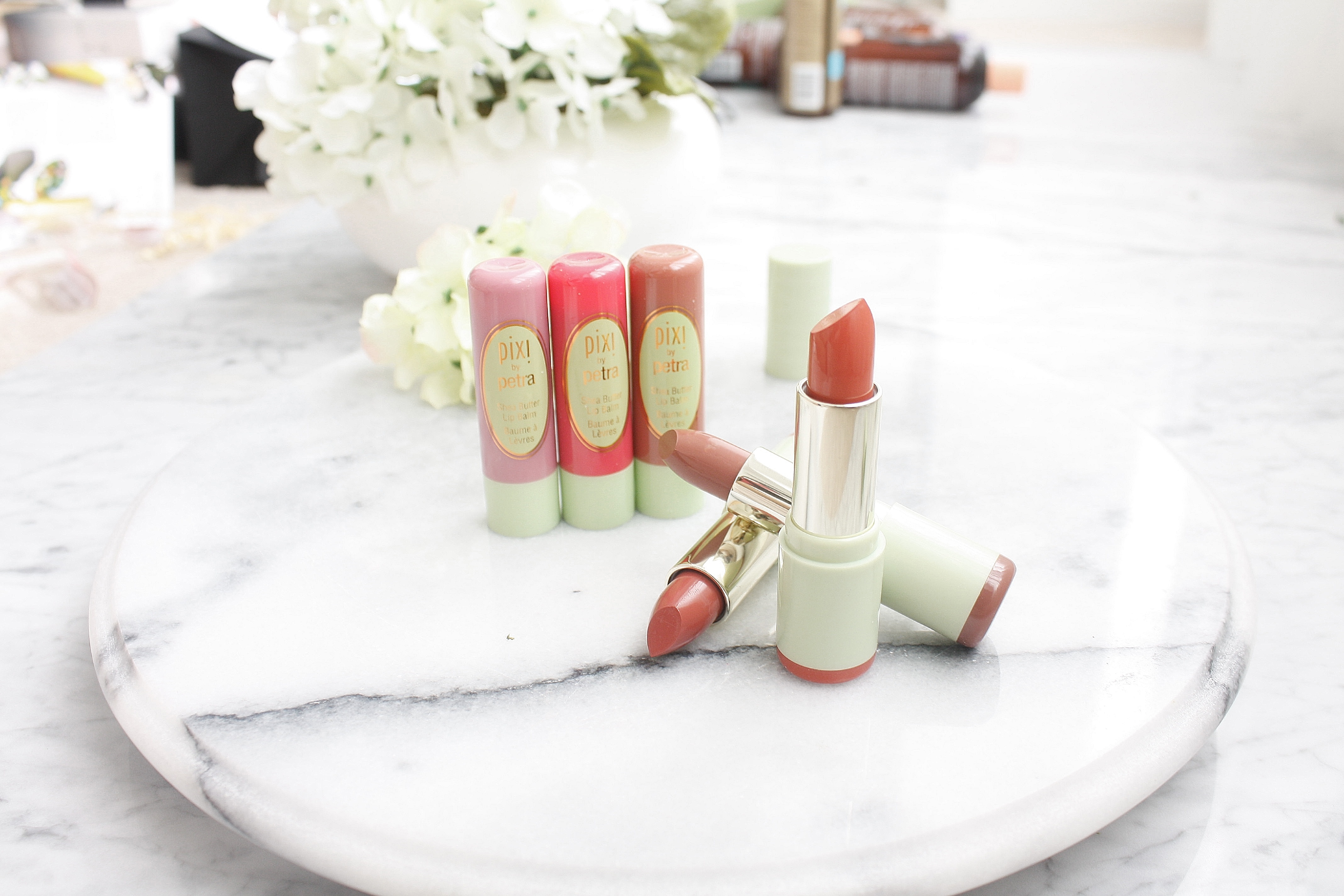 PIXI BEAUTY MATTELUSTRE LIPSTICK AND SHEA BUTTER LIP BALM