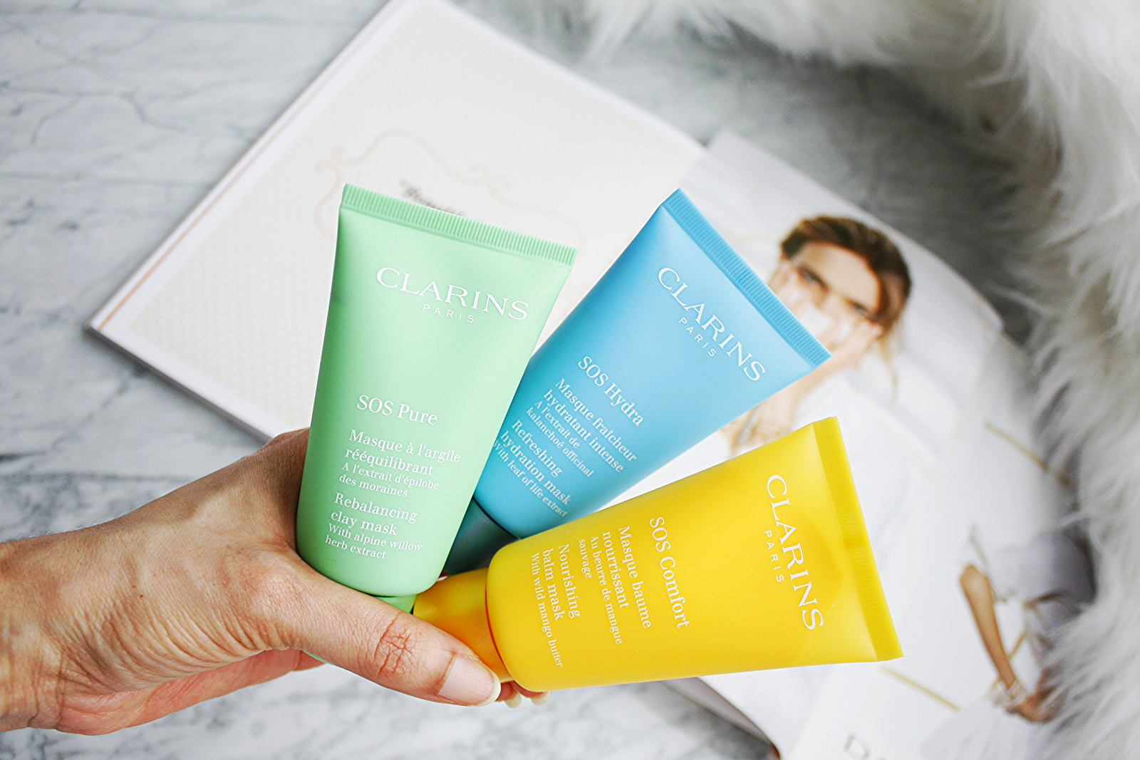 MASTER THE ART OF MULTI-MASKING WITH CLARINS SOS FACE MASKS
