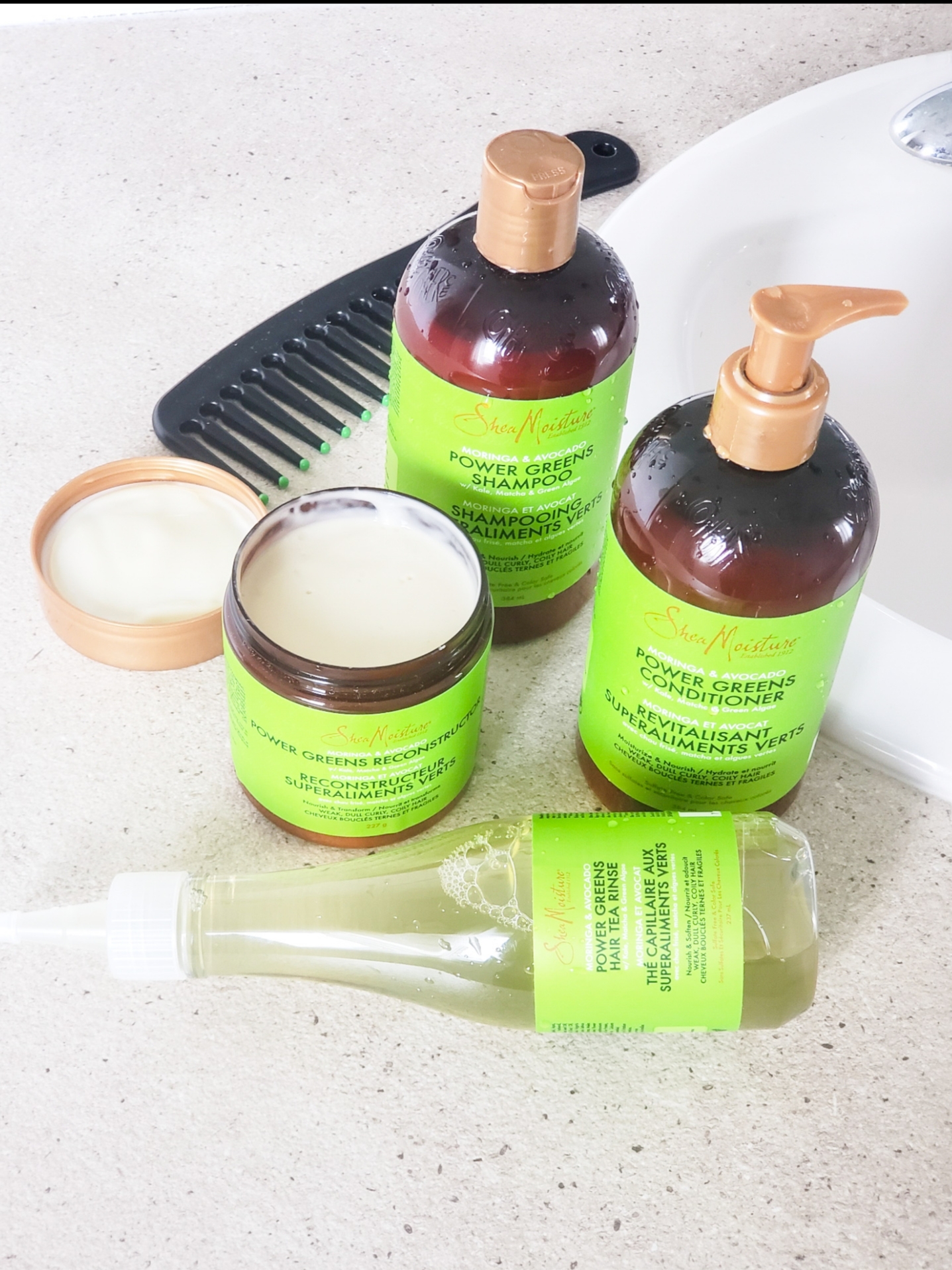 SHEA MOISTURE MORINGA & AVOCADO POWER GREENS COLLECTION