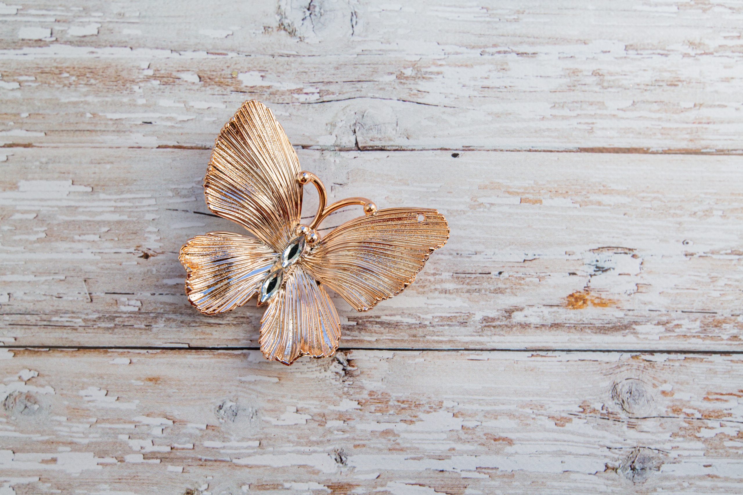 For That Look Of Elegance: Try Adding An Art Deco Butterfly Brooch