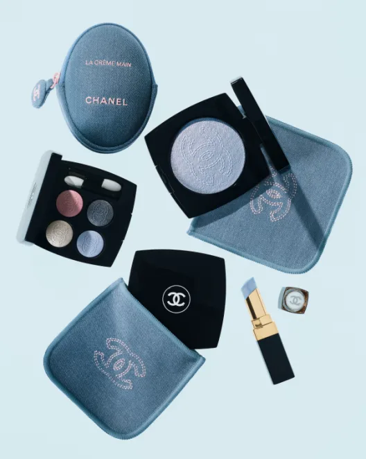 Chanel’s Coco Denim Makeup Collection Reimagines Denim Through a Couture Lens